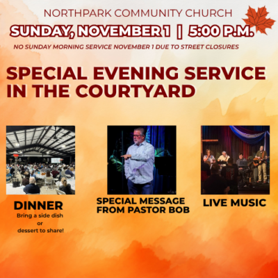 EVENING OUTDOOR SERVICE AND POTLUCK