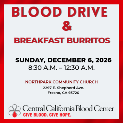 Blood Drive and Breakfast Burritos
